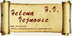 Helena Vejnović vizit kartica